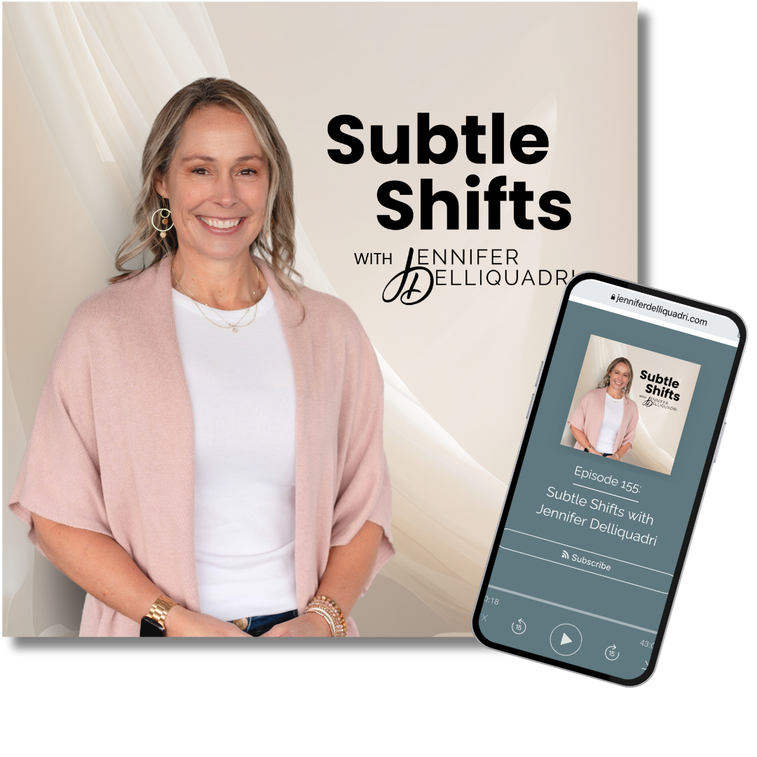 Subtle Shifts Podcast Cover Picturing Jennifer Delliquadri